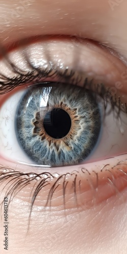 close up of eye