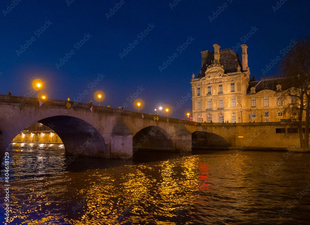 Pont Royal and Louvre, Paris
