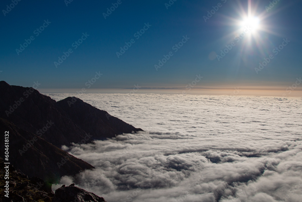Sunset over the clouds in Cordón de Ambato - Catamarca Sunset over the clouds in Cordón de Ambato - Catamarca