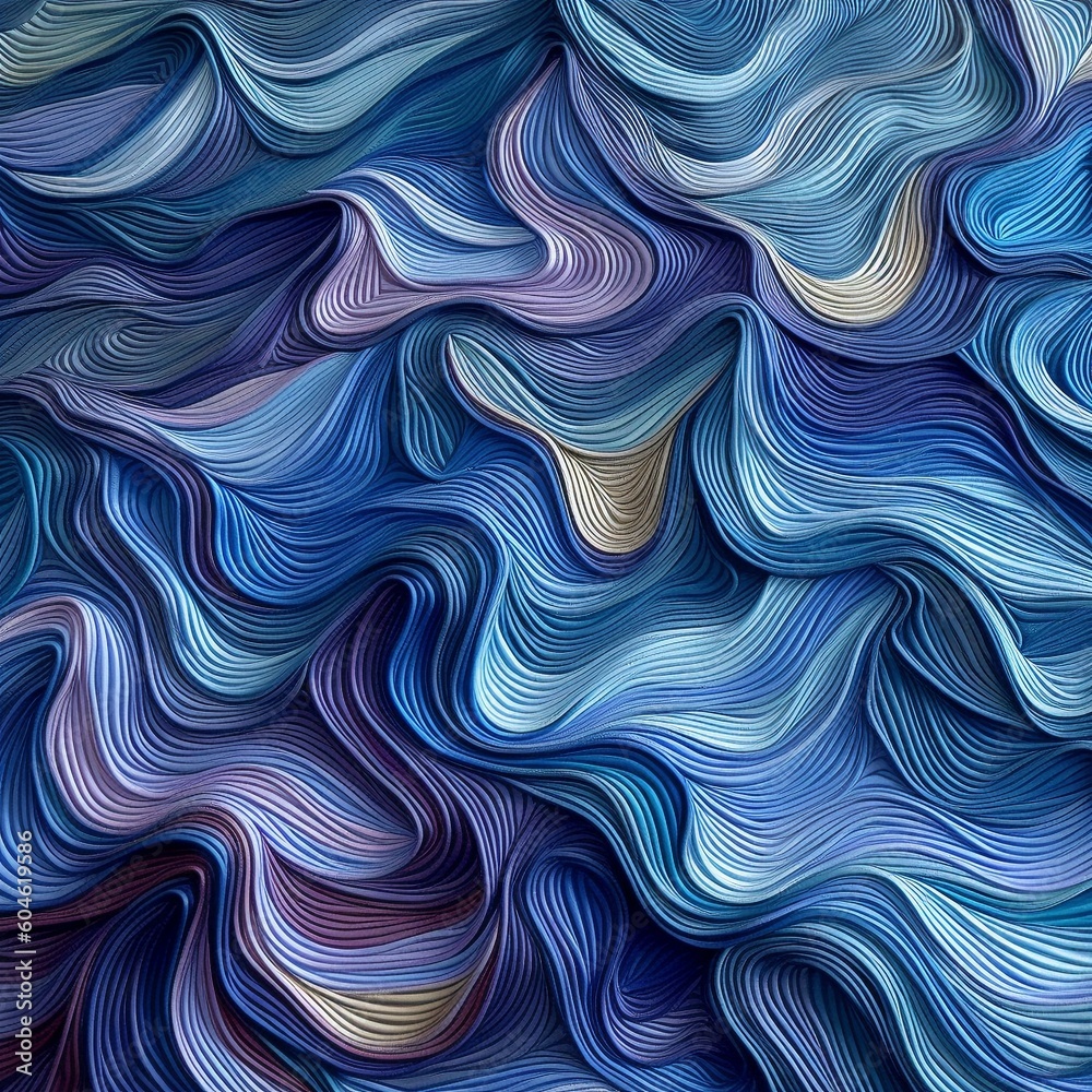 Pattern made of silk waves Pattern made of silk waves