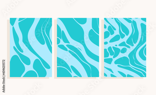 sea surface flat vector texture  background