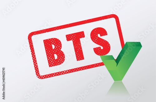 tampon BTS accepté - brevet de technicien supérieur