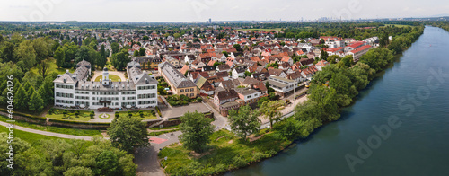 Offenbach am Main - Rumpenheim. great panorama from above. photo