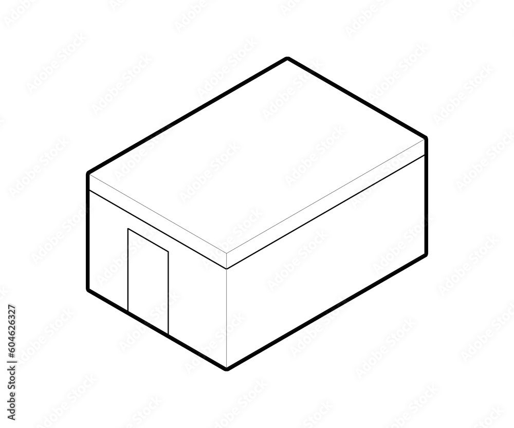 Gable Icon Collection of isometric outline icons of a variety of private and ...