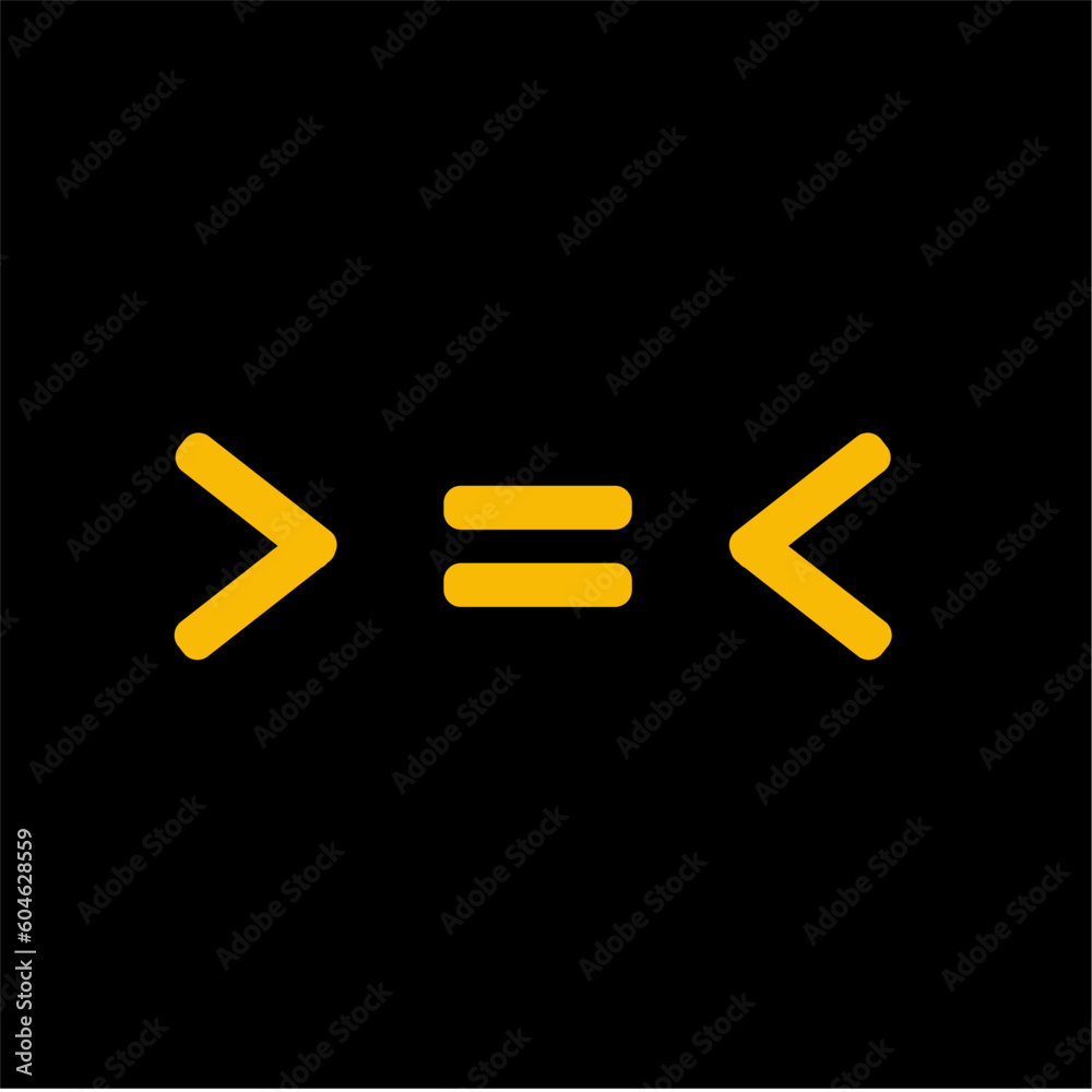 Less than greater icon vector logo design template Less than greater icon vector logo design template