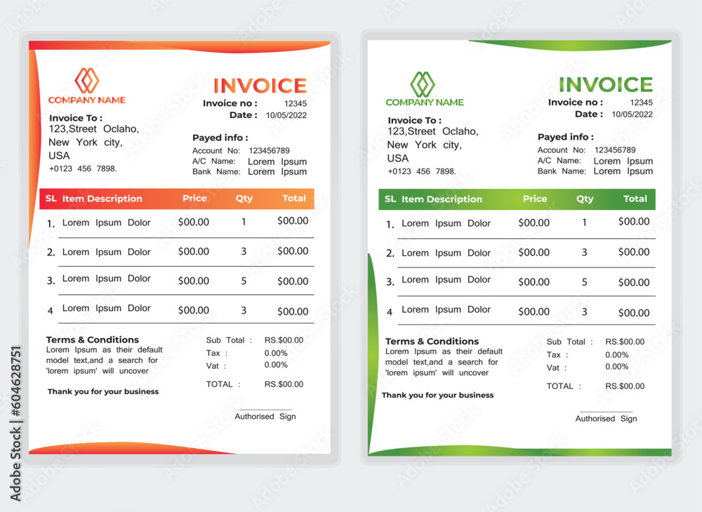 Business Minimal Corporate Invoice design template vector illustration bill form price . Creative template and stationery design payment agreement design template Cash Memo, Vector Quotation Design Business Minimal Corporate Invoice design template vector illustration bill form price . Creative template and stationery design payment agreement design template Cash Memo, Vector Quotation Design