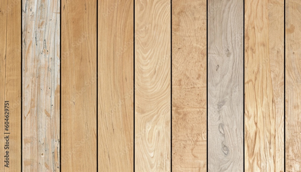 Obraz premium Wood plank texture background, A set of wood panels textures - Generative Ai