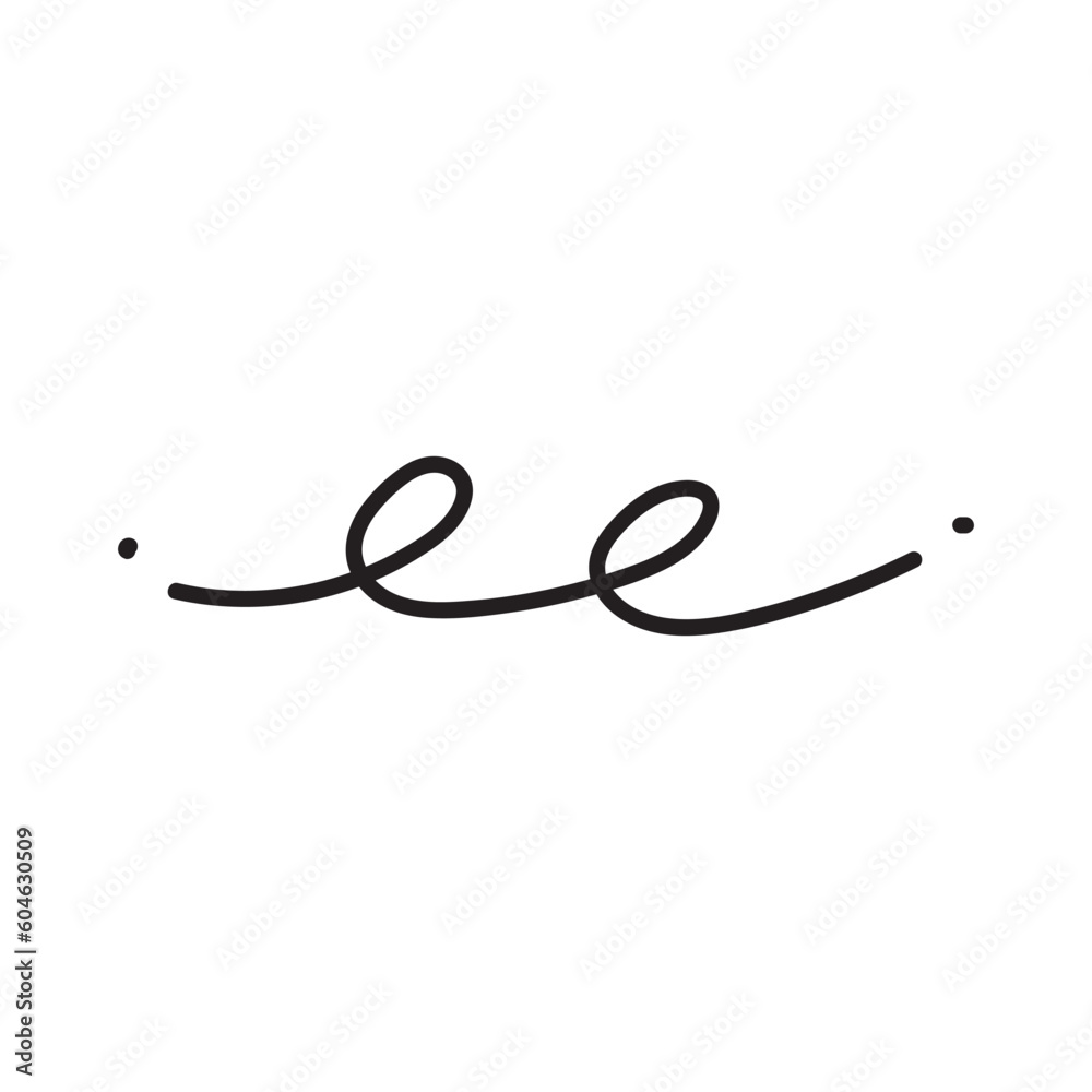 Set of Line Doodles. Set of Underline Strokes in Doodle Style Various Shapes Set of Line Doodles. Set of Underline Strokes in Doodle Style Various Shapes