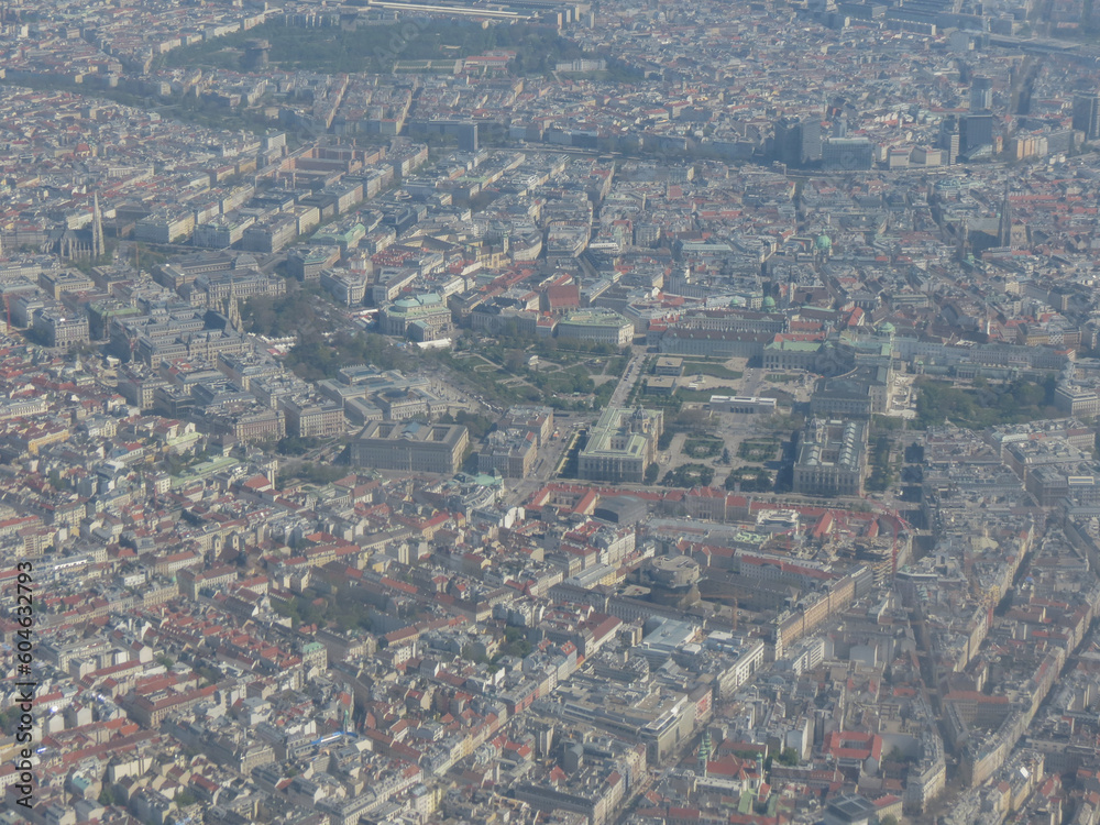 aerial view of Vienna