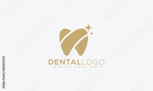 Dental logo Design Template Vector Graphic Branding Element.