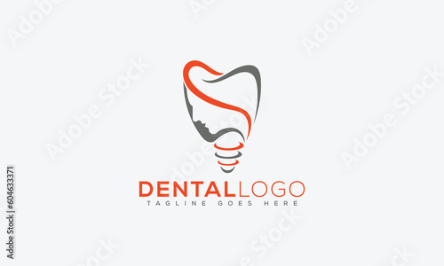 Dental logo Design Template Vector Graphic Branding Element.
