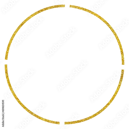 gold round frame 