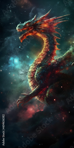 dragon in space