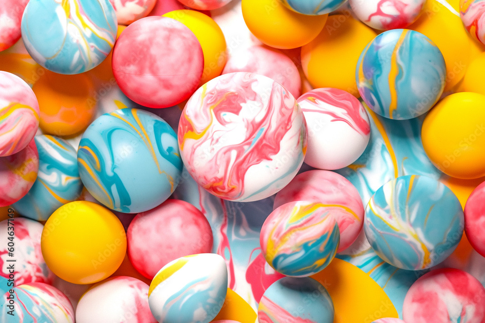 Obraz premium Marble pattern of bright colors in cinematographic style. Generative Ai content