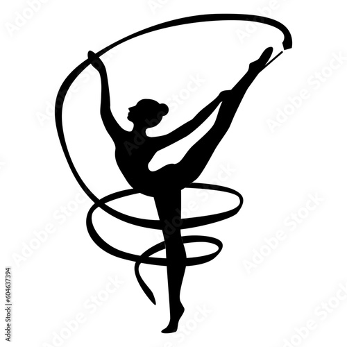 gymnastic silhouette
