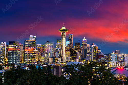 Seattle cityscape and Space Needle