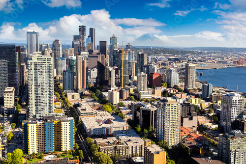 Aerial view of Seattle, USA