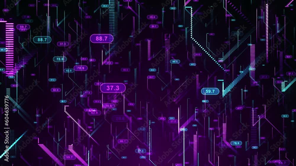 Business data network with numbers ,beautiful 3D animation, ultra HD 4K seamless loop. Business data network with numbers ,beautiful 3D animation, ultra HD 4K seamless loop.