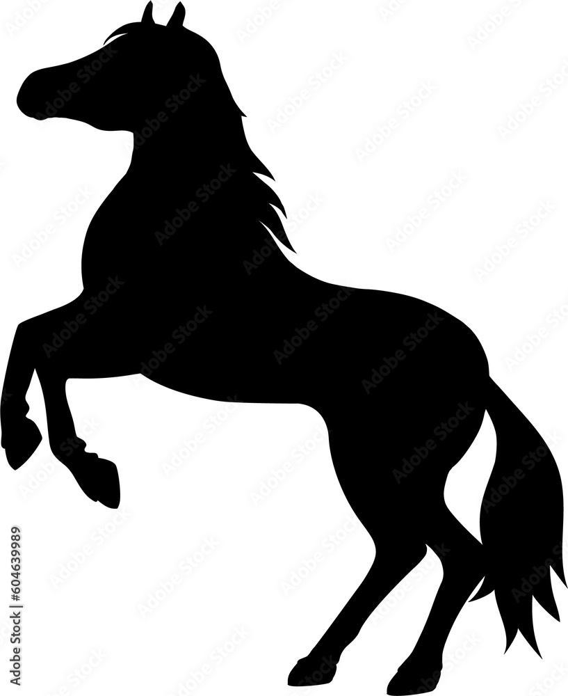 horse silhouette vector