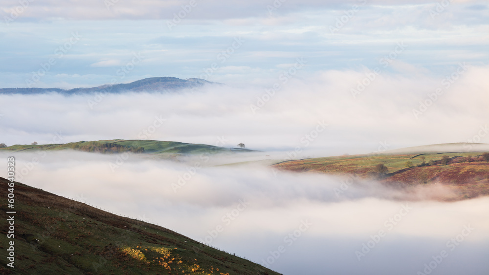 Kentmere Spring Temperature Inversion from  Shipman Knotts, Lake District Landscape