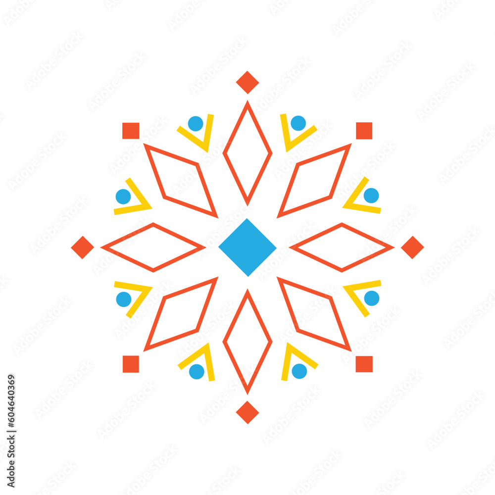 Geometric ornament. Ukrainian symbols.