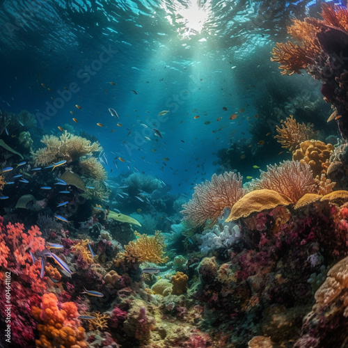 coral reef created via Generativ AI