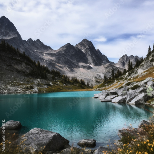 lake louise banff national park created via Generativ AI