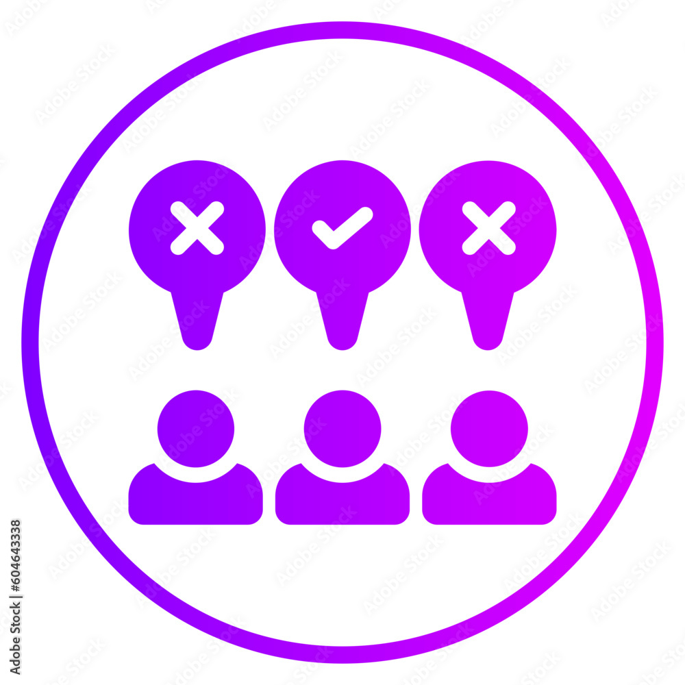 democracy gradient icon democracy gradient icon
