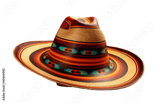 mexican hat white background. ai