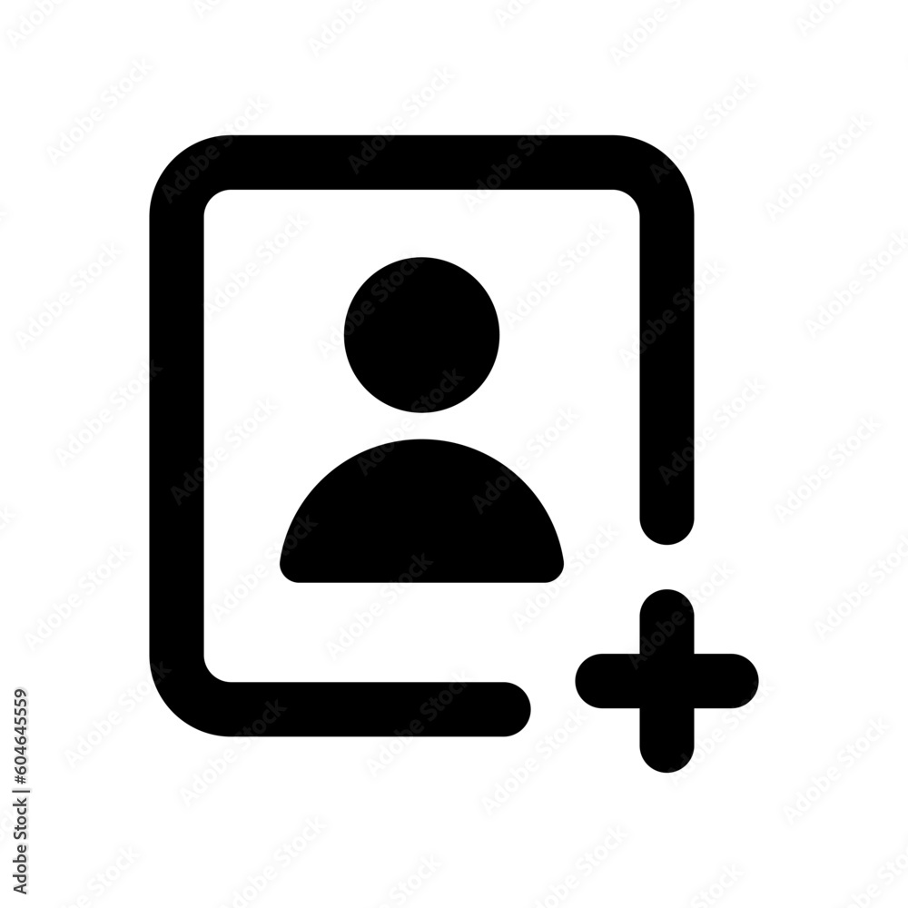contact icon, outline style, editable vector contact icon, outline style, editable vector