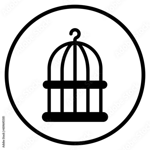 birdcage glyph icon