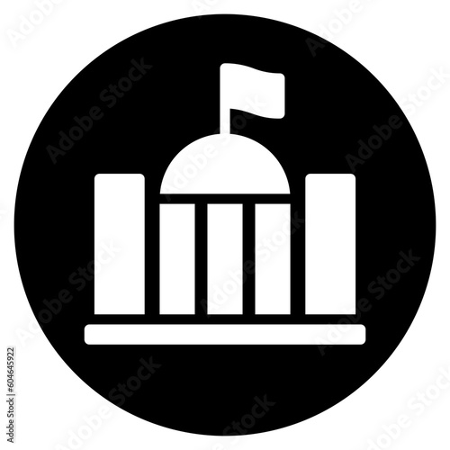 capitol glyph icon