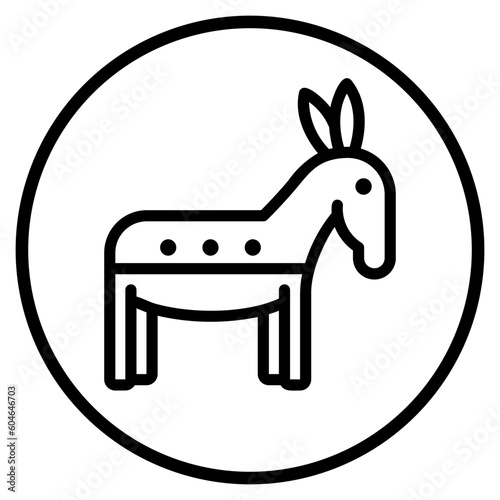 democrat line icon