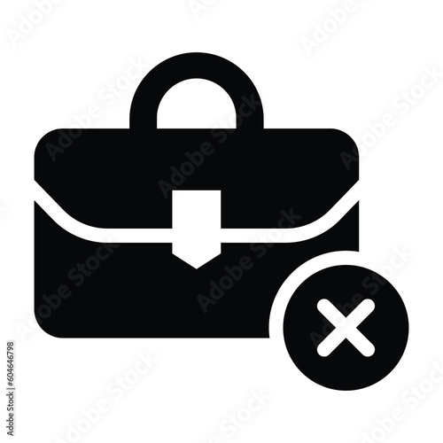 jobless glyph icon illustration vector graphic