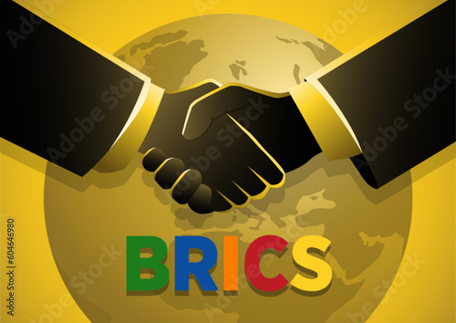 Businessman and devil handshake. Deal monetary partnership with evil businessman