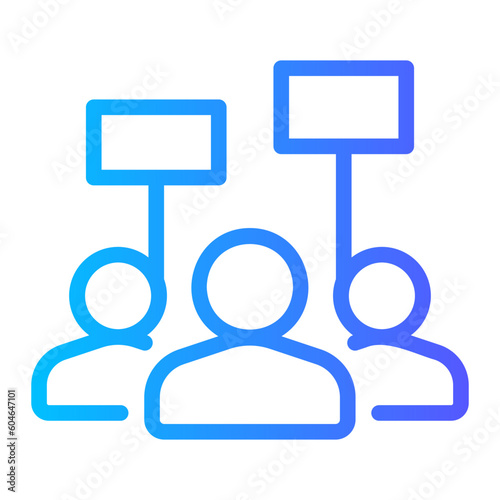 activist gradient icon