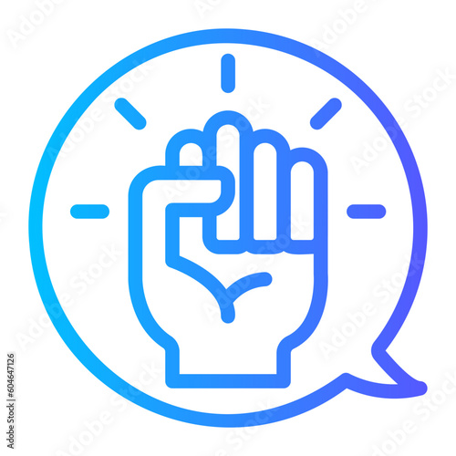 comment gradient icon