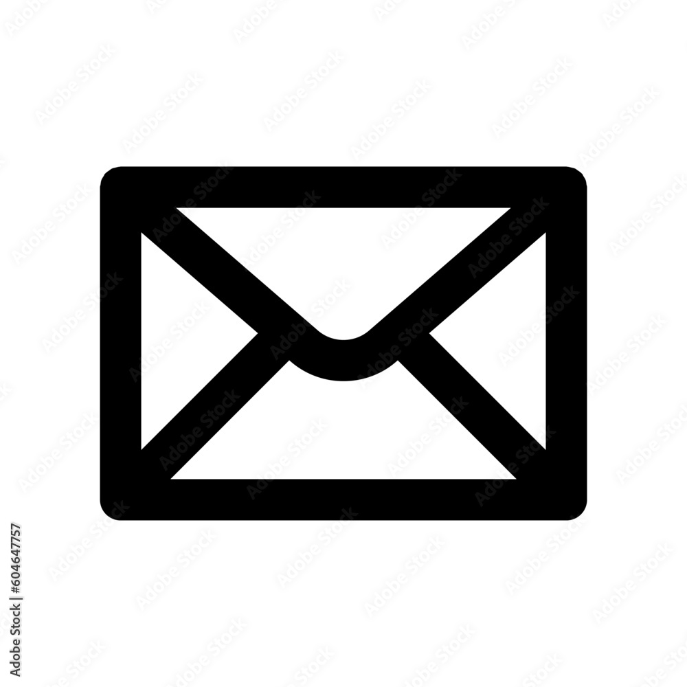 mail icon, outline style, editable vector mail icon, outline style, editable vector