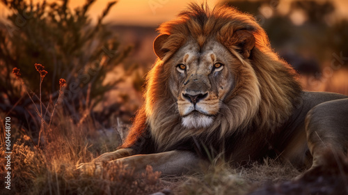 Lion, tête en gros plan © VincentBesse 