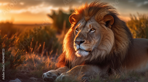 Lion, tête en gros plan © VincentBesse 