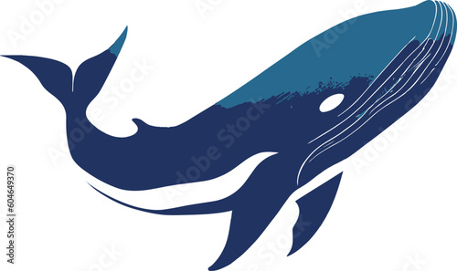Illustration Head Logo of Whale