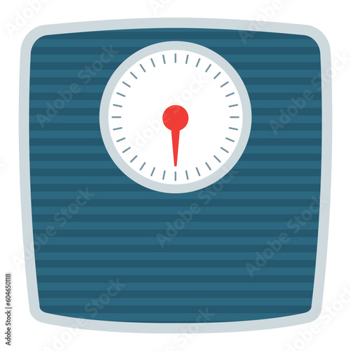 Analog weight scale isolated: weight loss concept