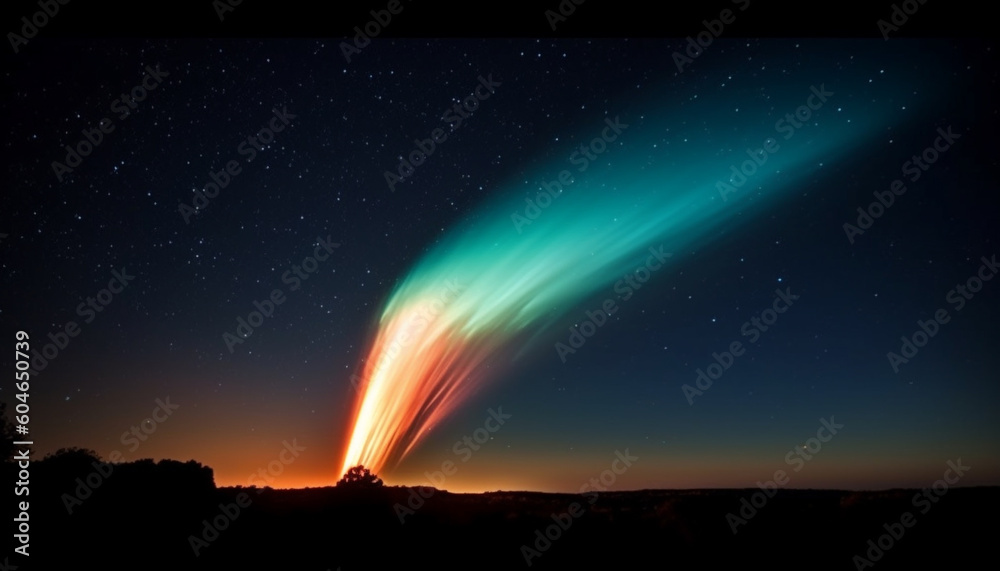 Exploring the majestic Milky Way galaxy, a vibrant natural phenomenon generated by AI Exploring the majestic Milky Way galaxy, a vibrant natural phenomenon generated by AI