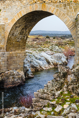 Medieval bridge, Puente Congosto, Spain