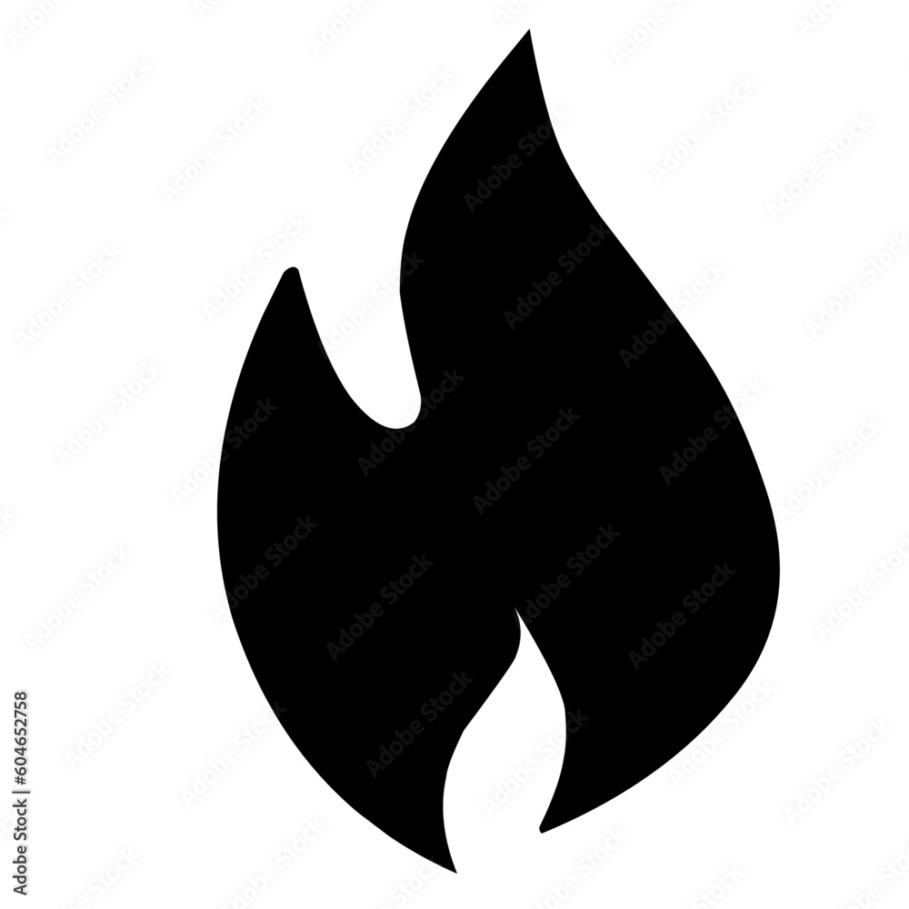 Fire Silhouette Icon Fire Silhouette Icon