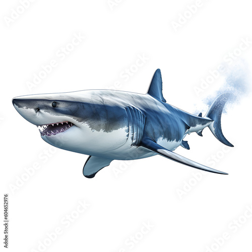 shark isolated on white