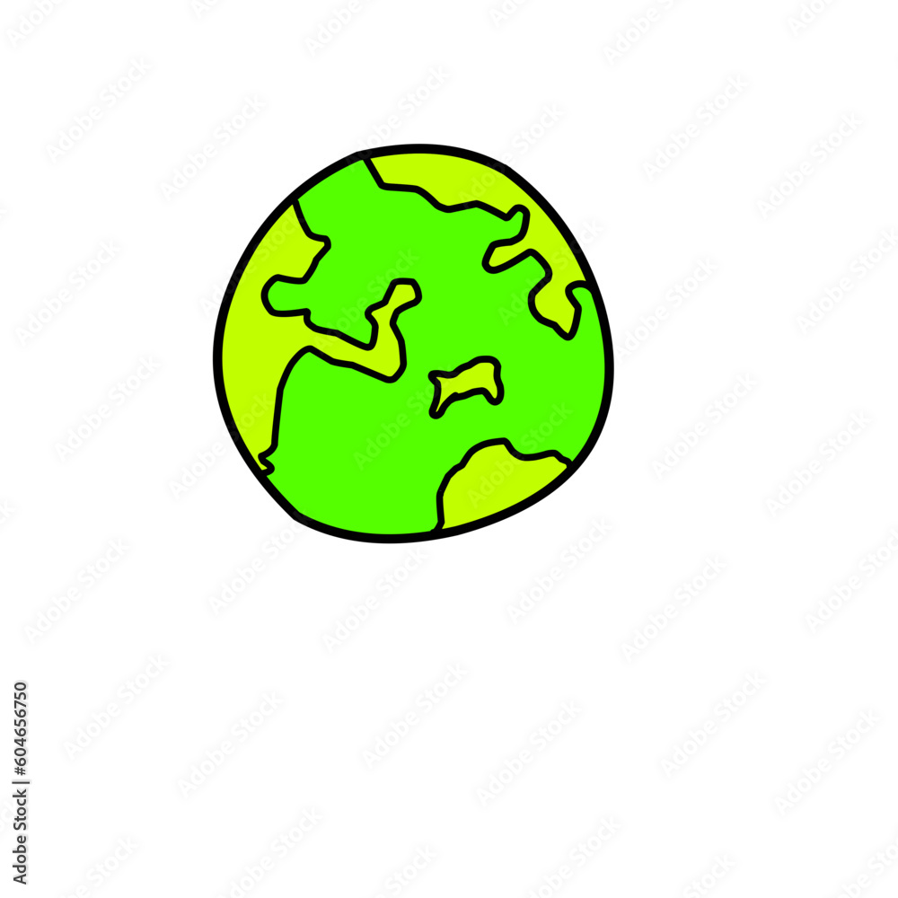 Hand Drawn earth Hand Drawn earth