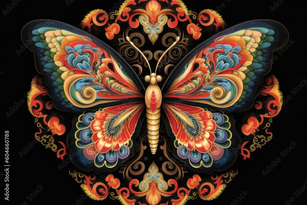 butterfly mandala Abstract conceptual design butterfly mandala Abstract conceptual design
