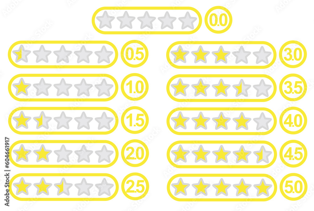 Stars rating concept. vector illustration Stars rating concept. vector illustration