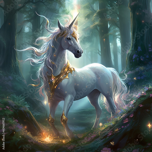 Magical Unicorn Ai generative